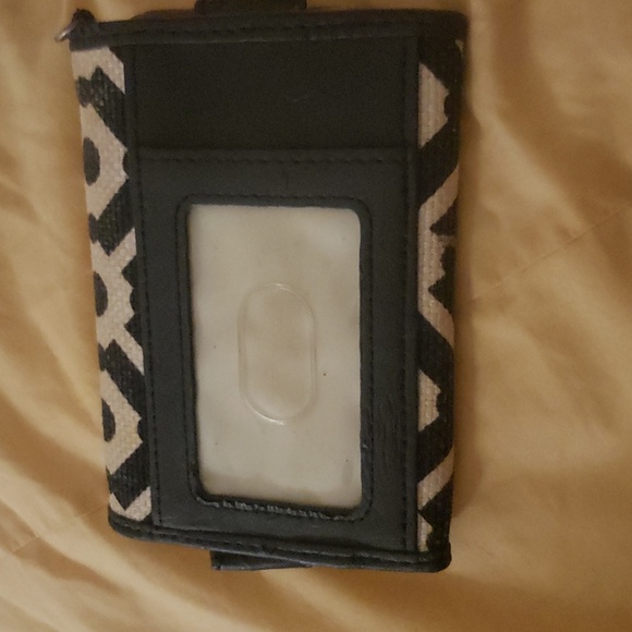 Spartina 449 small wallet.  Black design over cream background. - Picture 2 of 4